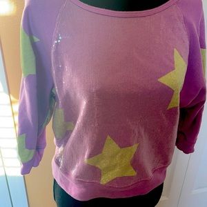 Lavender & Lime Star Sweatshirt